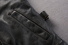 Vintage/Retro Genuine Leather Biker Jacket