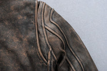 Vintage/Retro Genuine Leather Biker Jacket