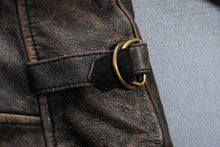 Vintage/Retro Genuine Leather Biker Jacket