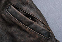 Vintage/Retro Genuine Leather Biker Jacket