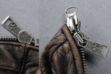 Vintage/Retro Genuine Leather Biker Jacket