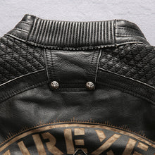 Skulls Leather Motorcycle Jacket