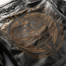Skulls Leather Motorcycle Jacket