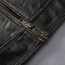 Skulls Leather Motorcycle Jacket