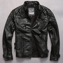 Skulls Genuine Leather Biker Jacket