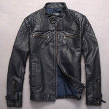 Skulls Genuine Leather Biker Jacket