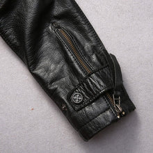 Skulls Genuine Leather Biker Jacket
