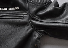 Harley Style Hhooded Motorcycle Leather Jacket