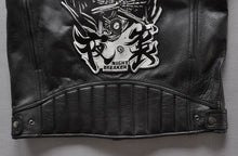 Harley Style Hhooded Motorcycle Leather Jacket