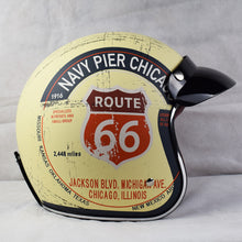Retro Chopper Route 66 Motorcycle Helmet
