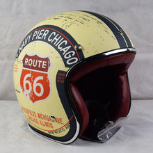 Retro Chopper Route 66 Motorcycle Helmet