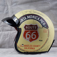 Retro Chopper Route 66 Motorcycle Helmet