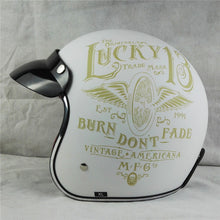 Retro Lucky 13 Chopper Motorcycle Helmet