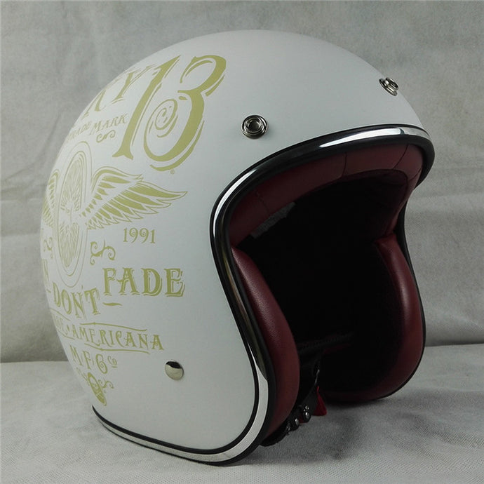 Retro Lucky 13 Chopper Motorcycle Helmet