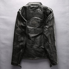 Harley Angel Reflective Skulls Motorcycle Leather Jacket