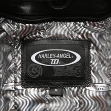 Harley Angel Reflective Skulls Motorcycle Leather Jacket