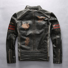 Slim Fit Leather Motorcycle Jacket