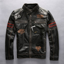 Slim Fit Leather Motorcycle Jacket