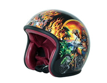 Retro Motorcycle Helmet Chopper Style