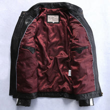 Vintage Badges Leather Biker Jacket