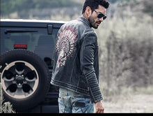 Indian Chief Patter Genuine Leather Biker Jacket