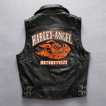 Harley Angel Sleeveless/Vest Motorcycle Jacket with Lucky Pig